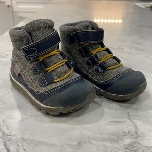 See Kai Run toddler boy waterproof boots.